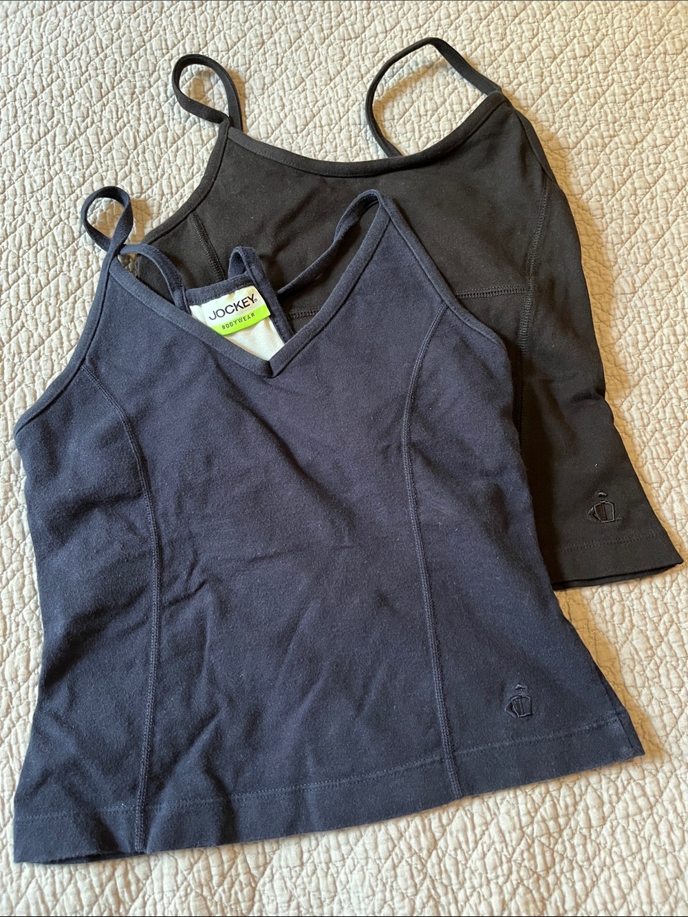 Jockey Women's Black & Navy Double Pack Sport Camisoles